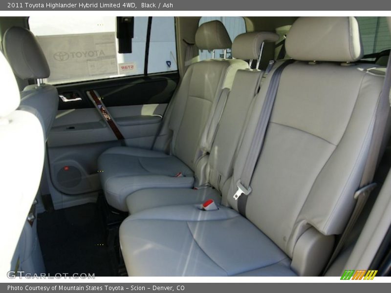 Rear Seat of 2011 Highlander Hybrid Limited 4WD