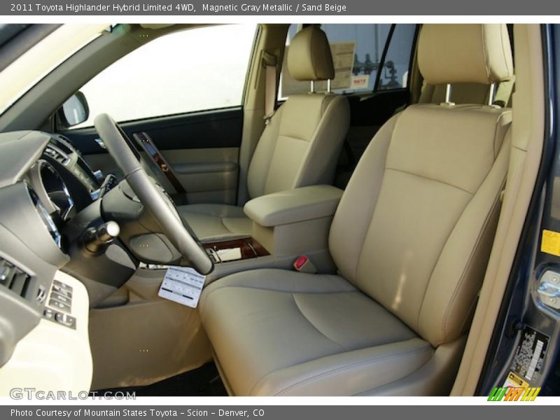 Magnetic Gray Metallic / Sand Beige 2011 Toyota Highlander Hybrid Limited 4WD