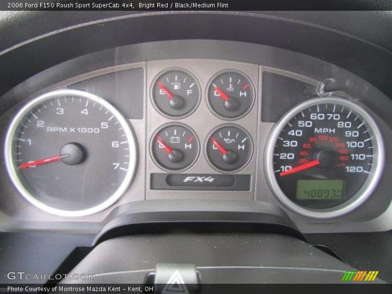 Bright Red / Black/Medium Flint 2006 Ford F150 Roush Sport SuperCab 4x4