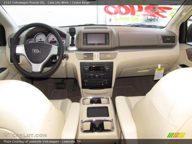  2010 Routan SEL Ceylon Beige Interior