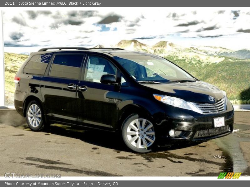 Black / Light Gray 2011 Toyota Sienna Limited AWD