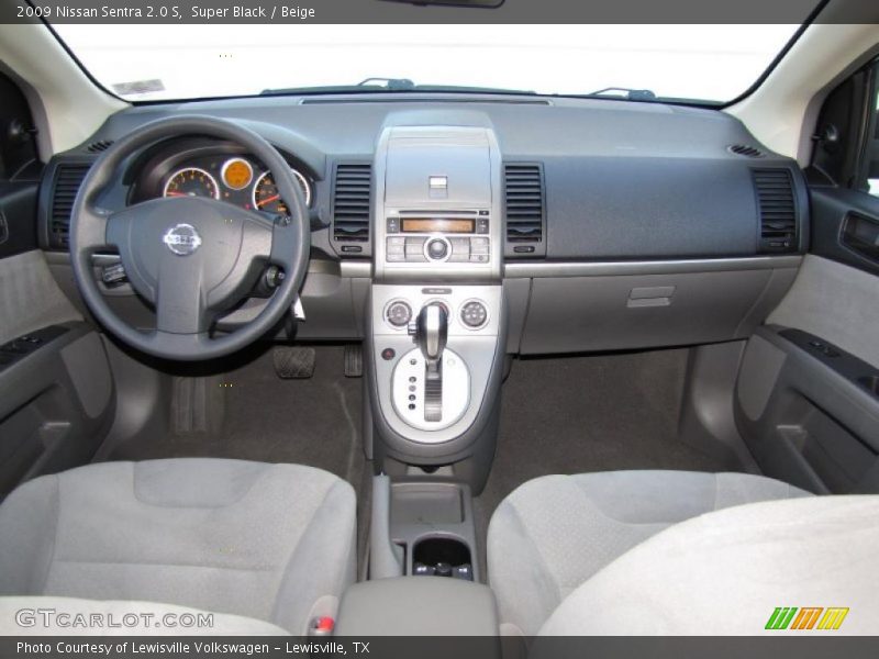 Super Black / Beige 2009 Nissan Sentra 2.0 S