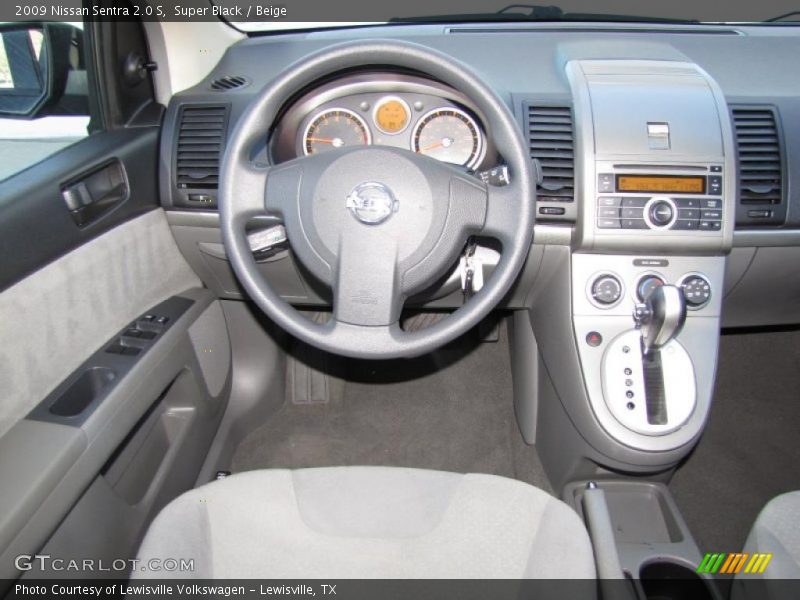 Super Black / Beige 2009 Nissan Sentra 2.0 S