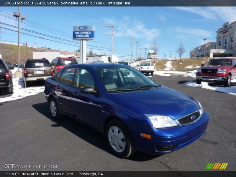 Sonic Blue Metallic / Dark Flint/Light Flint 2006 Ford Focus ZX4 SE Sedan