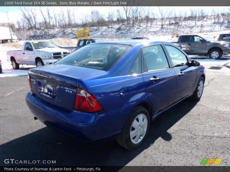Sonic Blue Metallic / Dark Flint/Light Flint 2006 Ford Focus ZX4 SE Sedan