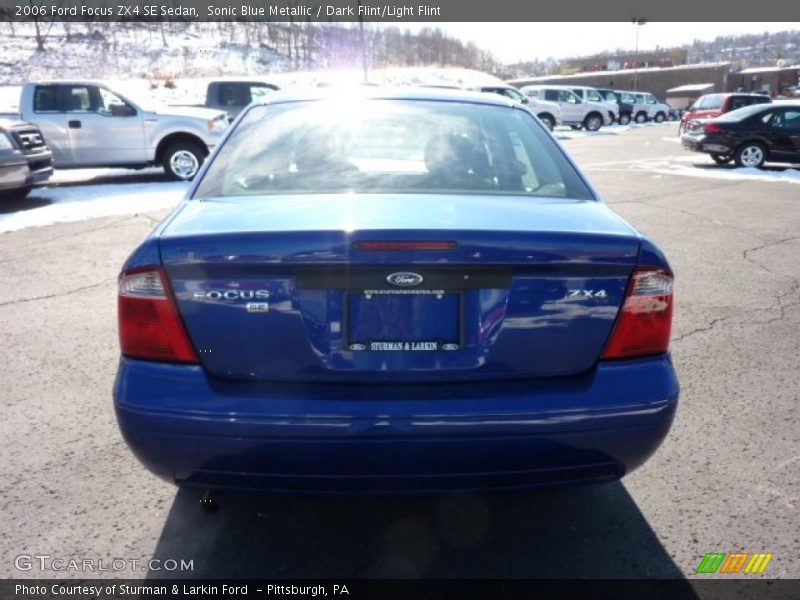 Sonic Blue Metallic / Dark Flint/Light Flint 2006 Ford Focus ZX4 SE Sedan