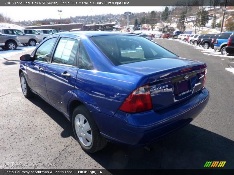 Sonic Blue Metallic / Dark Flint/Light Flint 2006 Ford Focus ZX4 SE Sedan