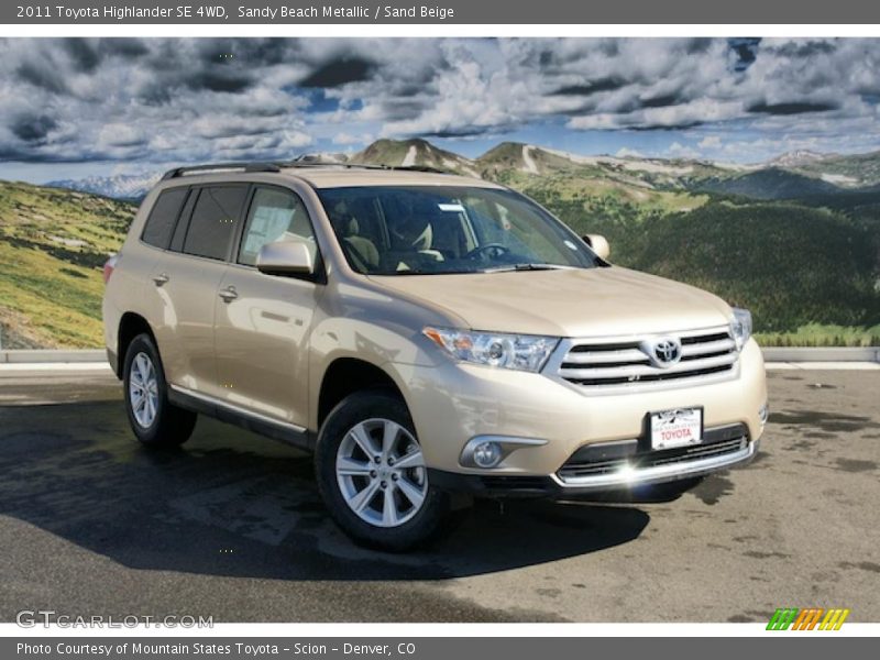 Sandy Beach Metallic / Sand Beige 2011 Toyota Highlander SE 4WD