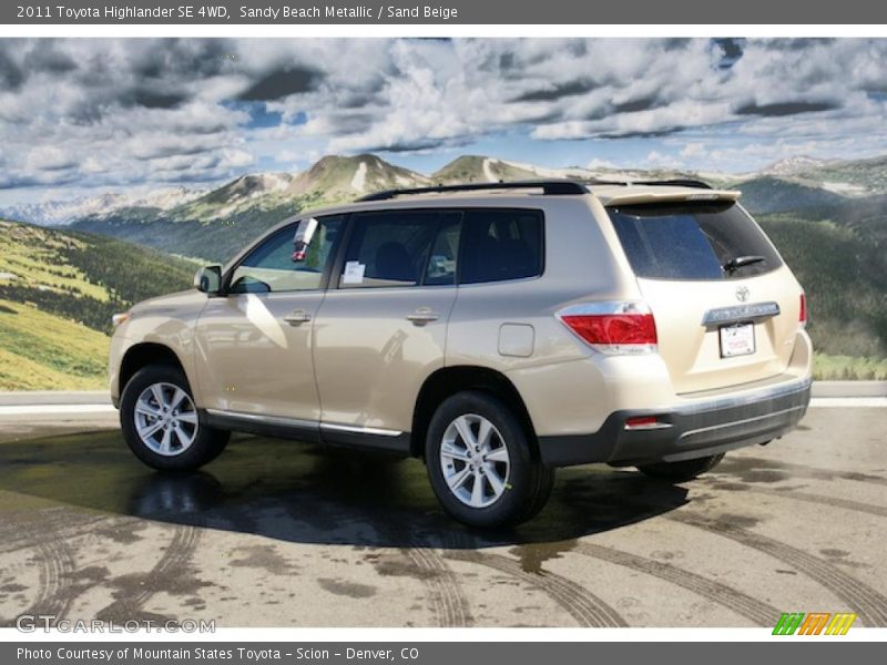 Sandy Beach Metallic / Sand Beige 2011 Toyota Highlander SE 4WD