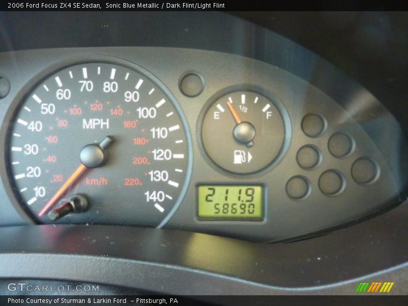 Sonic Blue Metallic / Dark Flint/Light Flint 2006 Ford Focus ZX4 SE Sedan