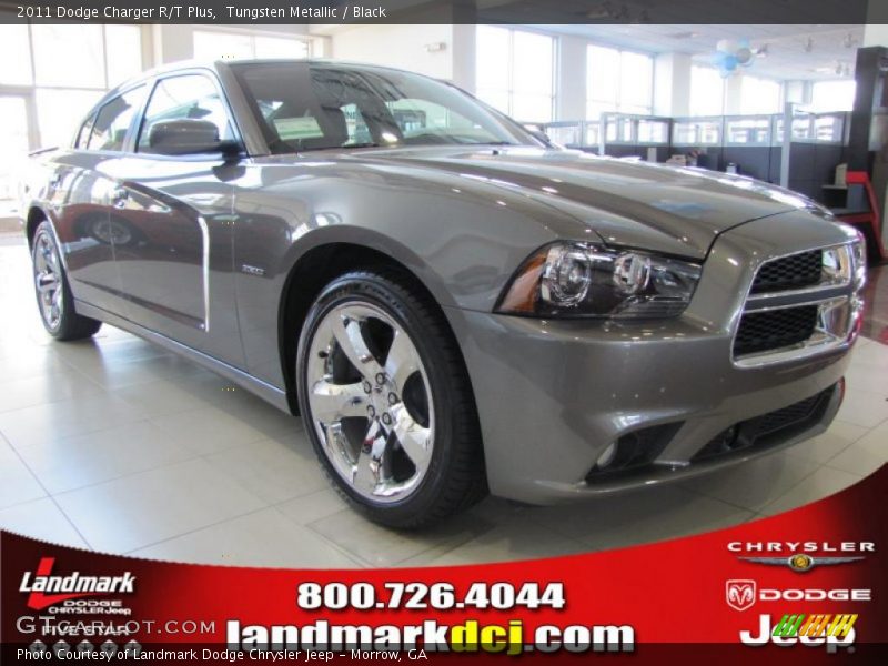 Tungsten Metallic / Black 2011 Dodge Charger R/T Plus