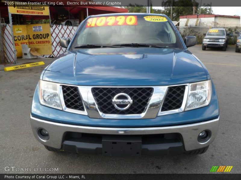 Electric Blue Metallic / Graphite 2005 Nissan Frontier LE King Cab