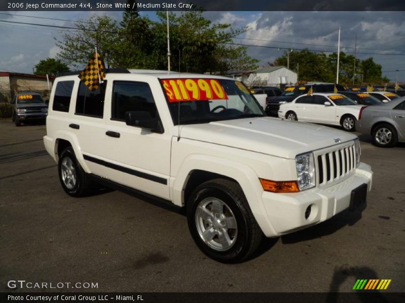 Stone White / Medium Slate Gray 2006 Jeep Commander 4x4