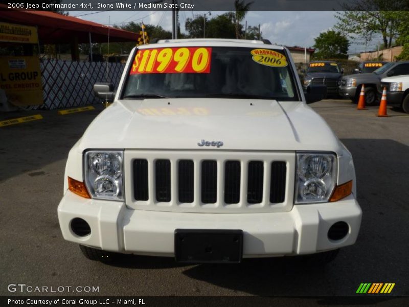 Stone White / Medium Slate Gray 2006 Jeep Commander 4x4