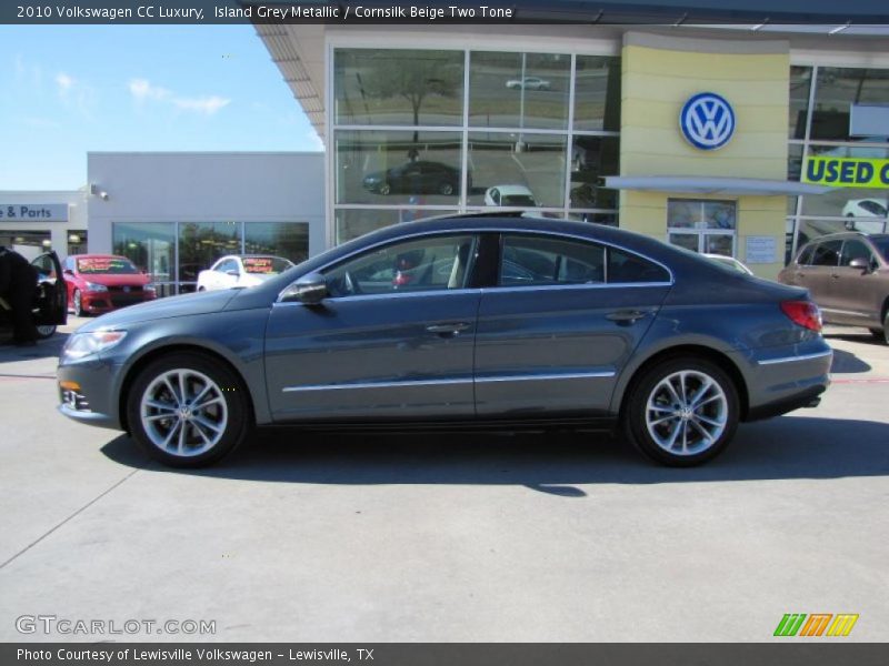 Island Grey Metallic / Cornsilk Beige Two Tone 2010 Volkswagen CC Luxury