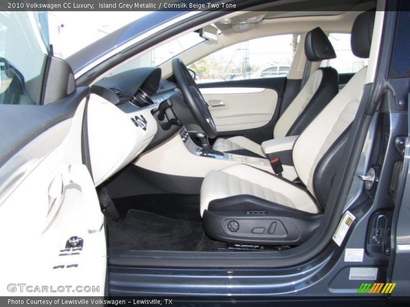 Island Grey Metallic / Cornsilk Beige Two Tone 2010 Volkswagen CC Luxury