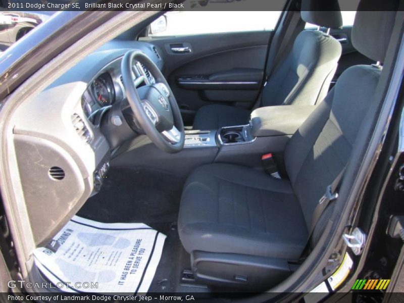 Brilliant Black Crystal Pearl / Black 2011 Dodge Charger SE