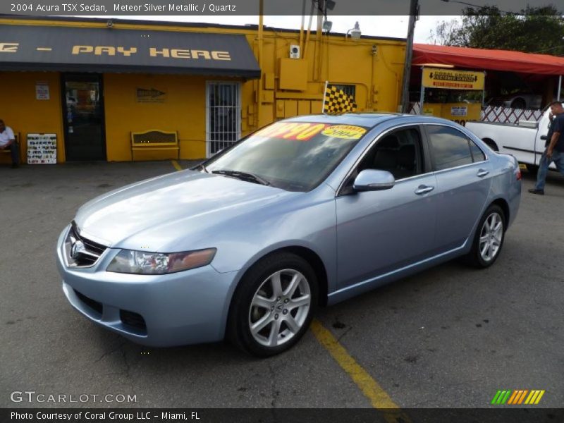Meteor Silver Metallic / Quartz 2004 Acura TSX Sedan