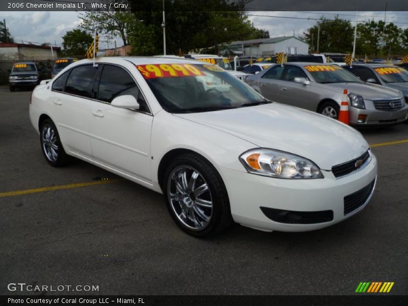 White / Gray 2006 Chevrolet Impala LT