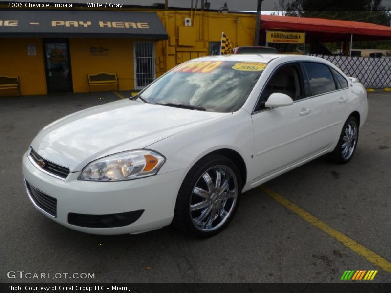 White / Gray 2006 Chevrolet Impala LT