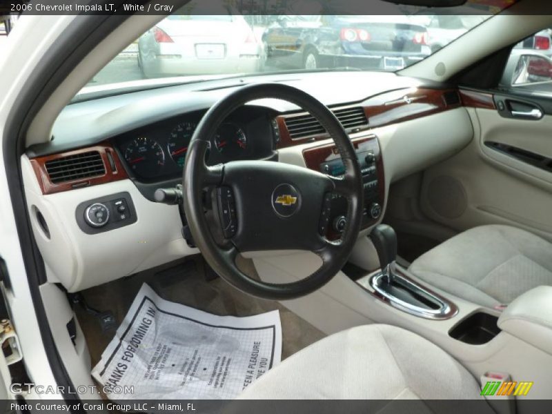 White / Gray 2006 Chevrolet Impala LT