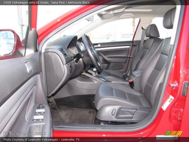 Salsa Red / Anthracite Black 2008 Volkswagen Jetta SE Sedan