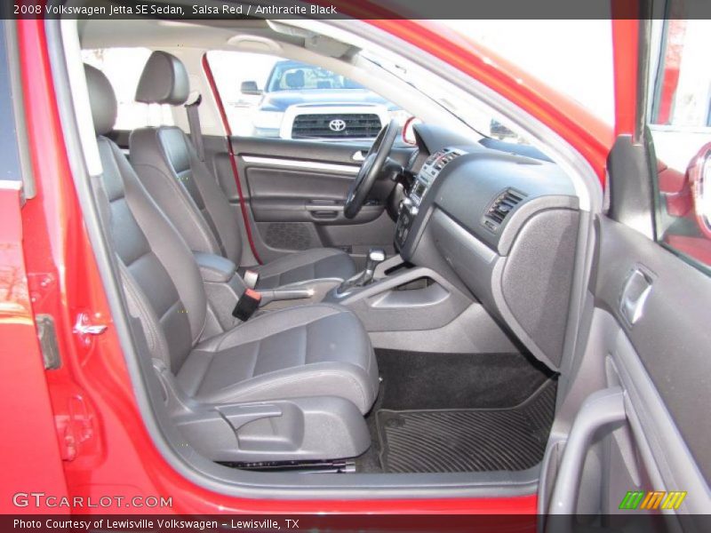 Salsa Red / Anthracite Black 2008 Volkswagen Jetta SE Sedan