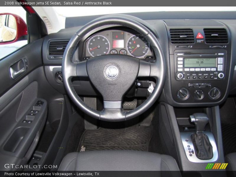 Salsa Red / Anthracite Black 2008 Volkswagen Jetta SE Sedan