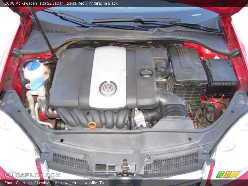 Salsa Red / Anthracite Black 2008 Volkswagen Jetta SE Sedan