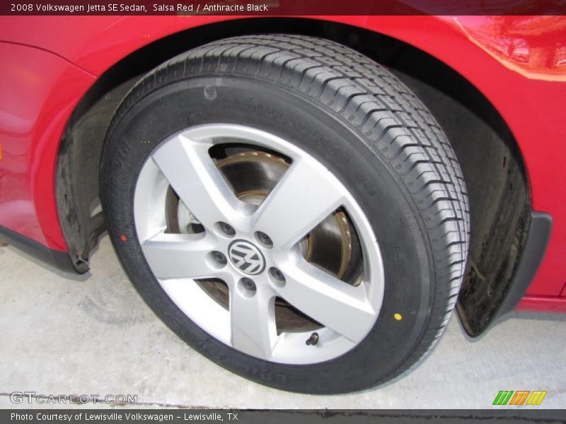 Salsa Red / Anthracite Black 2008 Volkswagen Jetta SE Sedan