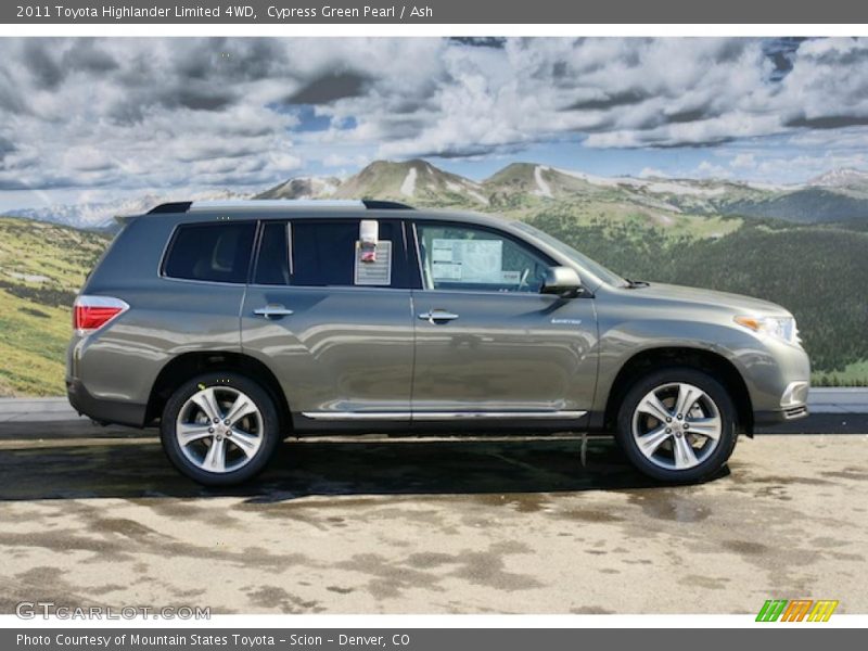 Cypress Green Pearl / Ash 2011 Toyota Highlander Limited 4WD
