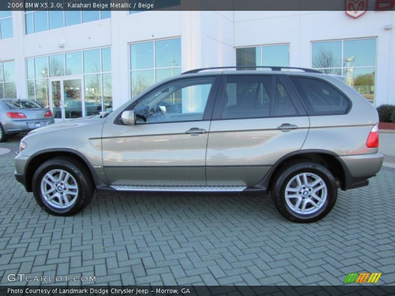 Kalahari Beige Metallic / Beige 2006 BMW X5 3.0i