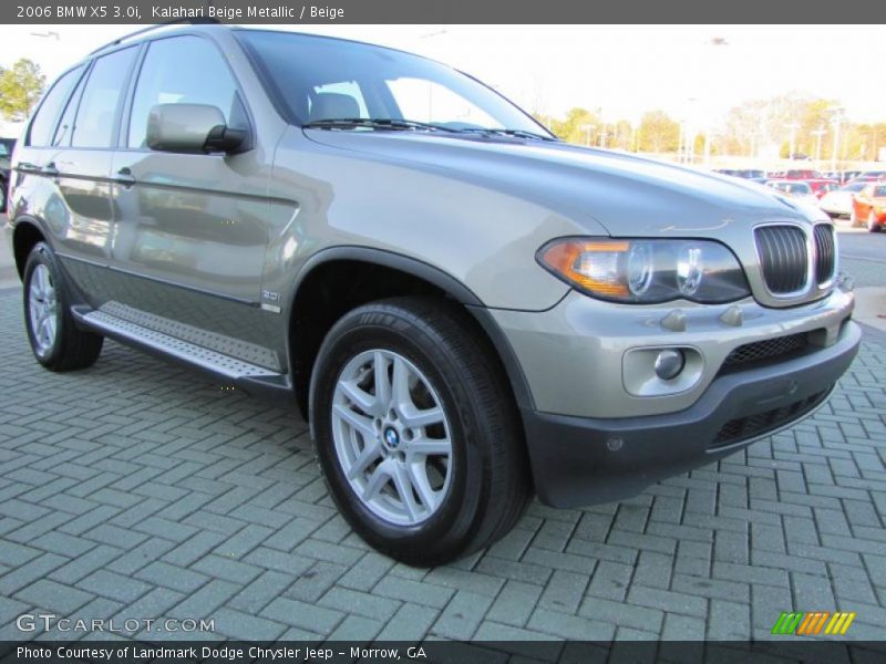 Kalahari Beige Metallic / Beige 2006 BMW X5 3.0i