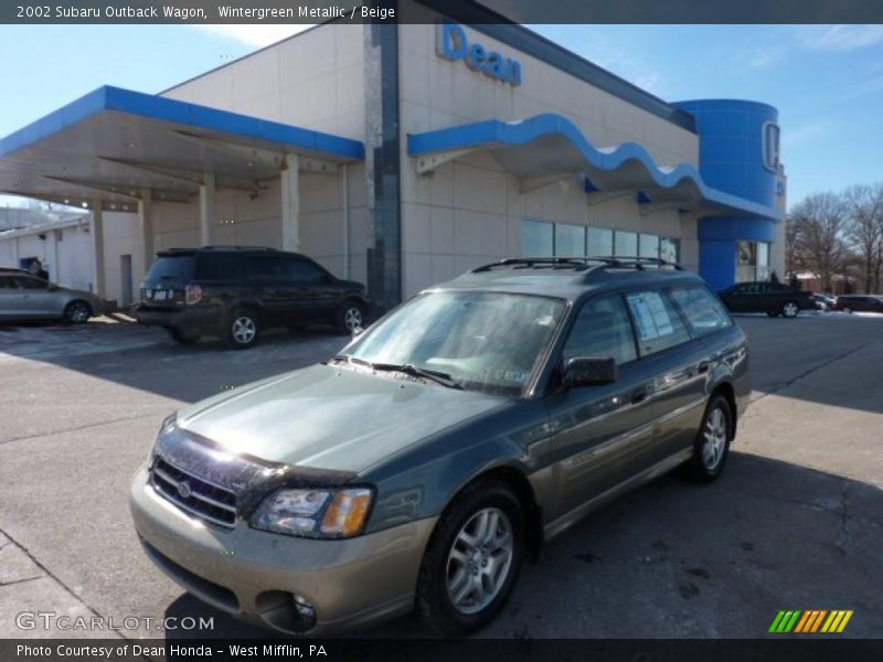 Wintergreen Metallic / Beige 2002 Subaru Outback Wagon