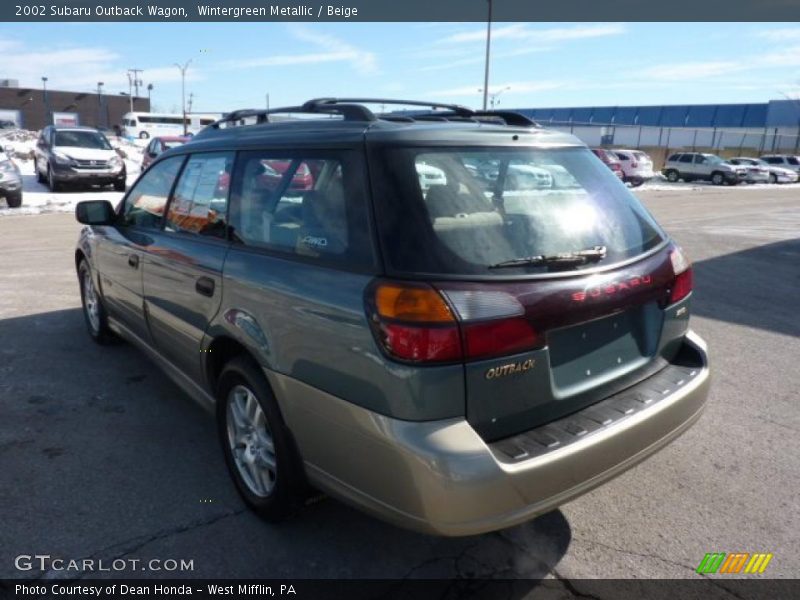 Wintergreen Metallic / Beige 2002 Subaru Outback Wagon