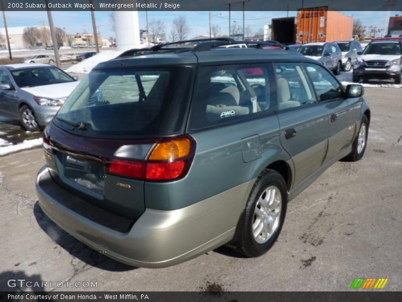  2002 Outback Wagon Wintergreen Metallic