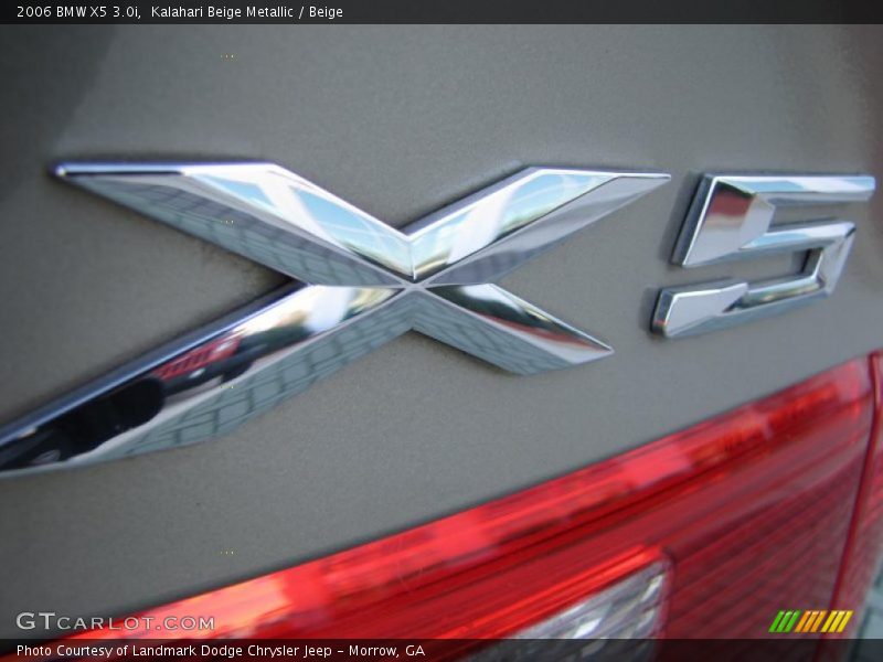 Kalahari Beige Metallic / Beige 2006 BMW X5 3.0i