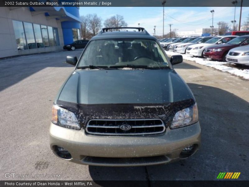 Wintergreen Metallic / Beige 2002 Subaru Outback Wagon