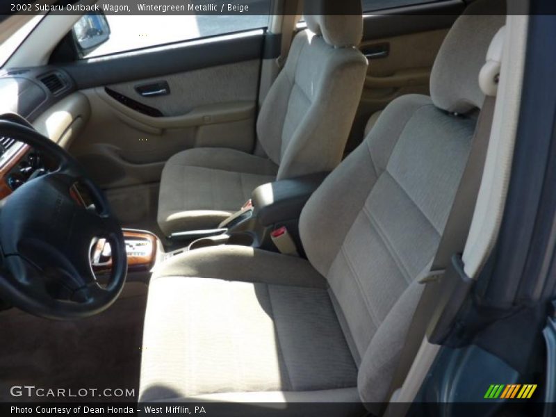 Wintergreen Metallic / Beige 2002 Subaru Outback Wagon