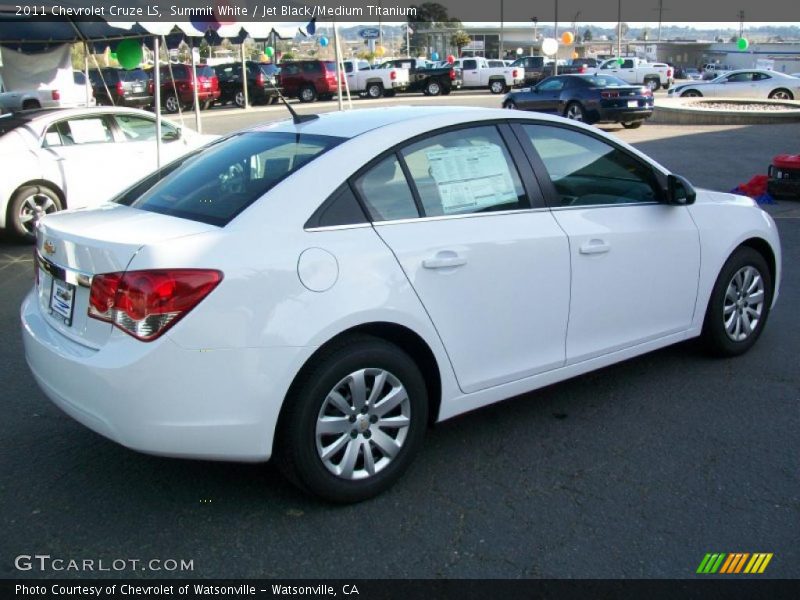 Summit White / Jet Black/Medium Titanium 2011 Chevrolet Cruze LS