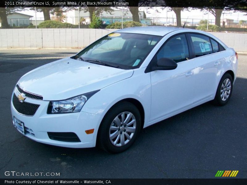 Summit White / Jet Black/Medium Titanium 2011 Chevrolet Cruze LS