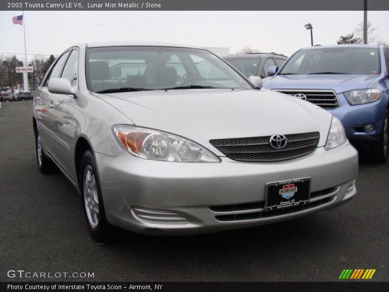 Lunar Mist Metallic / Stone 2003 Toyota Camry LE V6