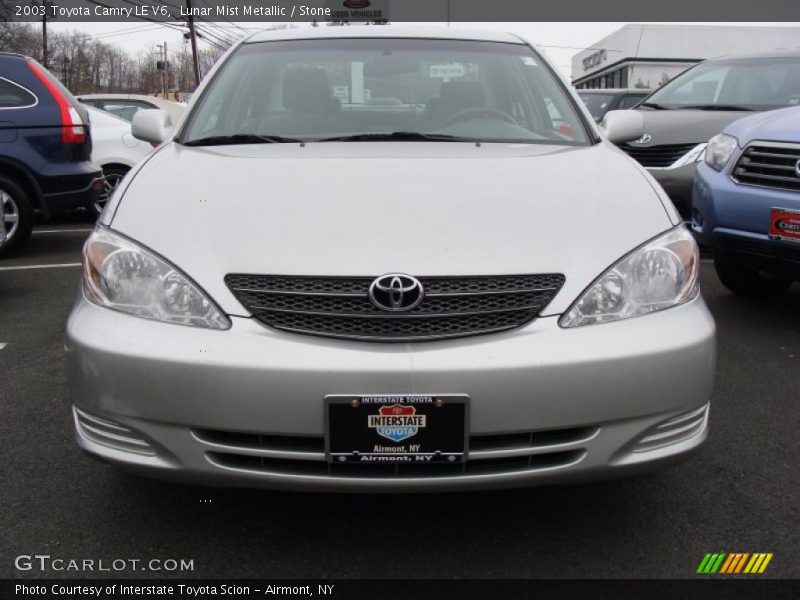 Lunar Mist Metallic / Stone 2003 Toyota Camry LE V6
