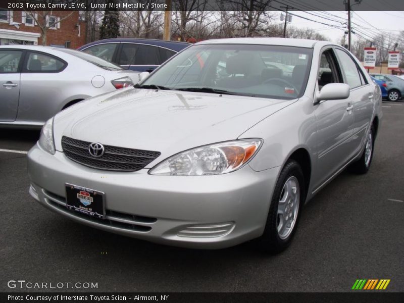 Lunar Mist Metallic / Stone 2003 Toyota Camry LE V6