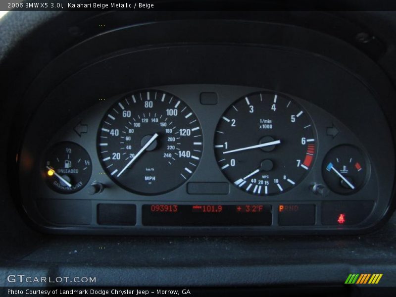 Kalahari Beige Metallic / Beige 2006 BMW X5 3.0i