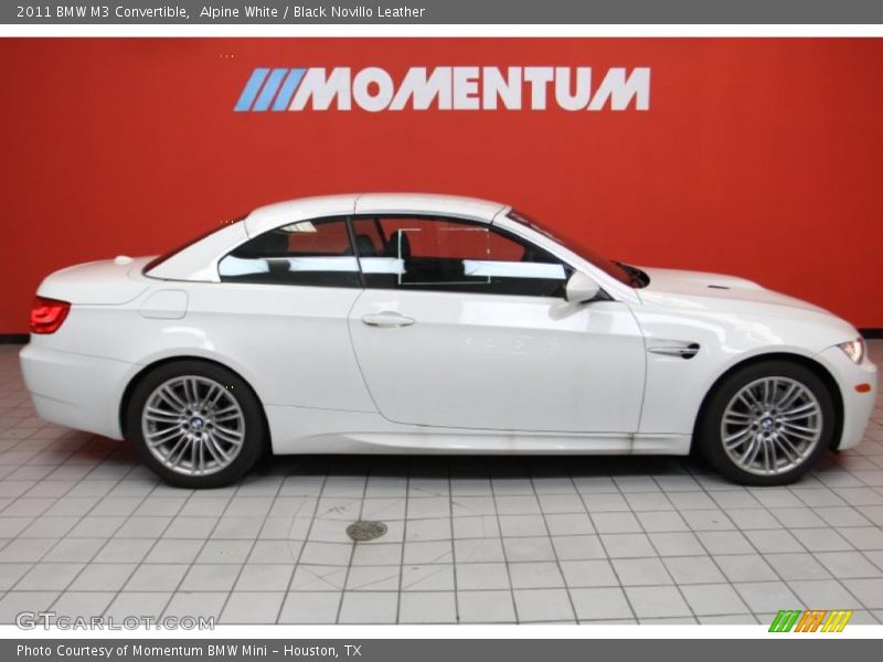 Alpine White / Black Novillo Leather 2011 BMW M3 Convertible