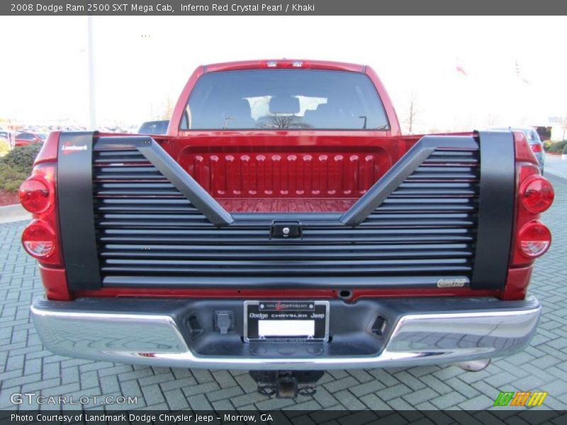 Inferno Red Crystal Pearl / Khaki 2008 Dodge Ram 2500 SXT Mega Cab
