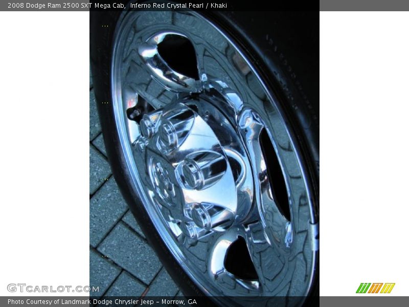 Inferno Red Crystal Pearl / Khaki 2008 Dodge Ram 2500 SXT Mega Cab