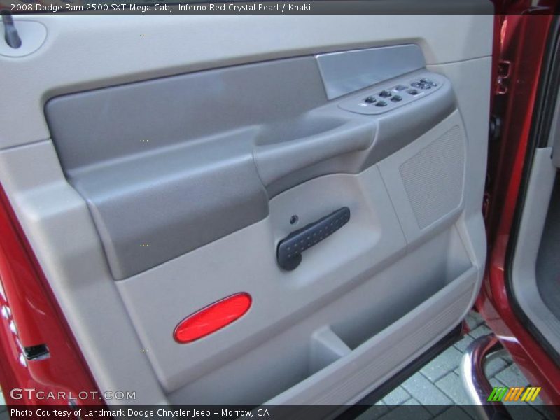 Inferno Red Crystal Pearl / Khaki 2008 Dodge Ram 2500 SXT Mega Cab