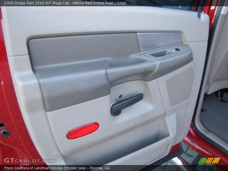 Inferno Red Crystal Pearl / Khaki 2008 Dodge Ram 2500 SXT Mega Cab